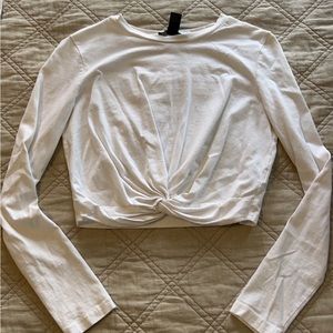 Womens long sleeve crop top